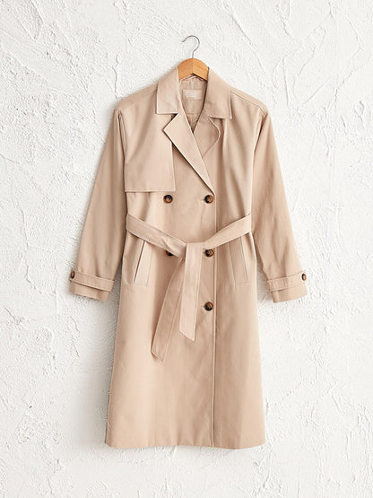 Belted Oversize Women's Trench Coat