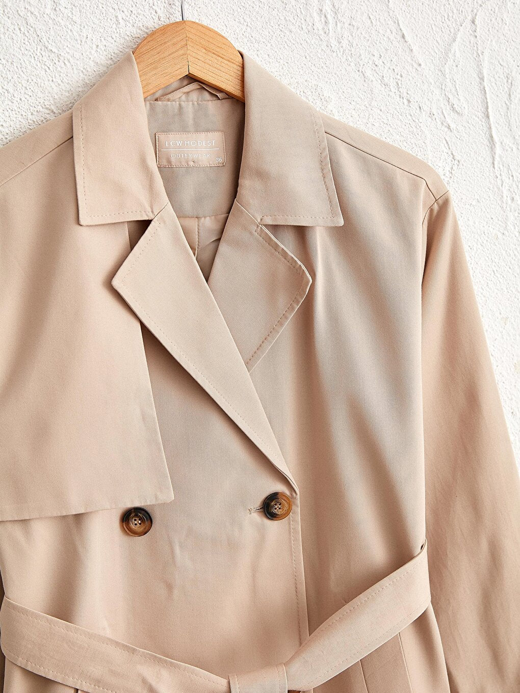 Belted Oversize Women's Trench Coat