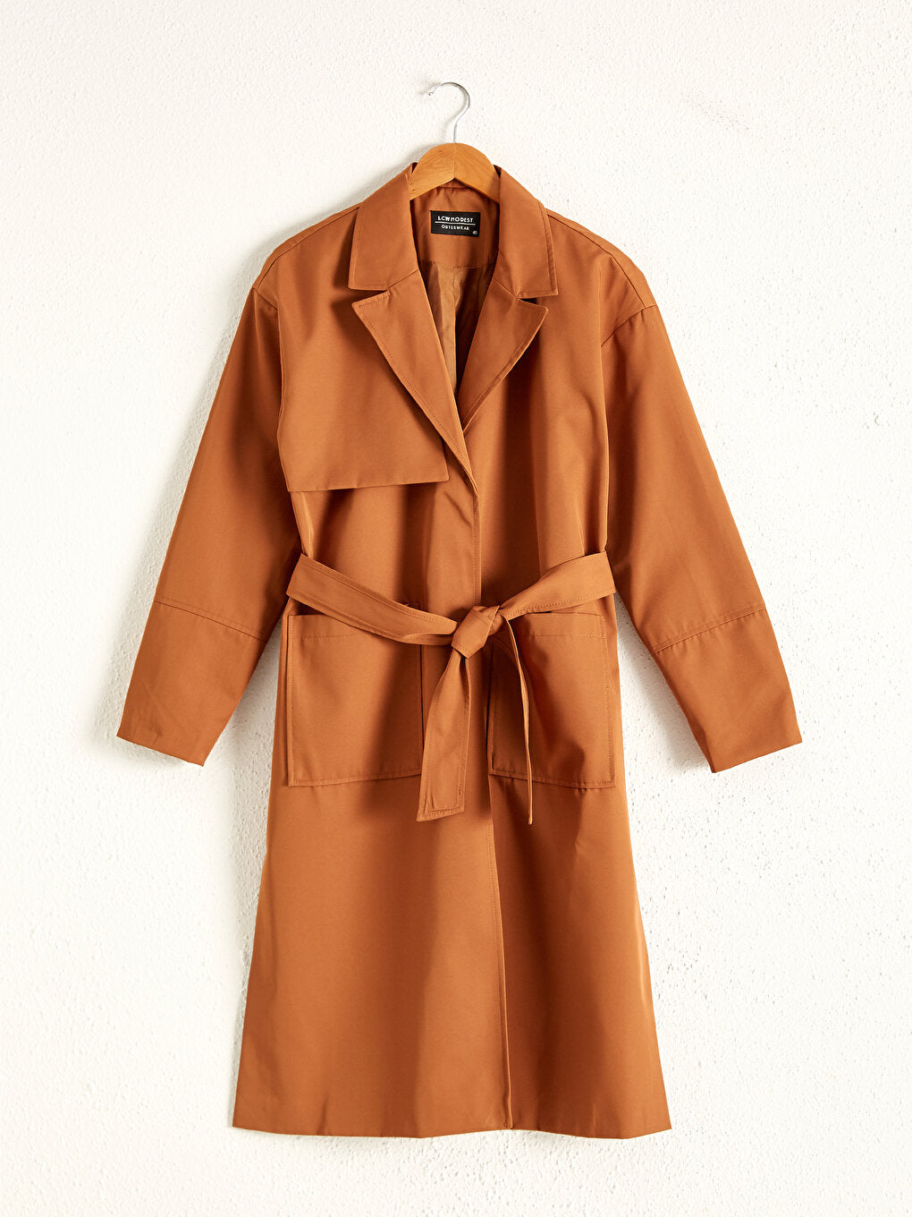 Belted Oversize Women's Trench Coat