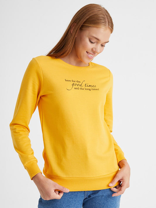 Text Printed Sweatshirt