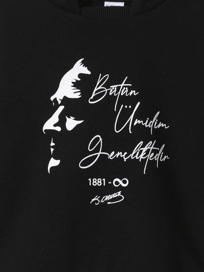 Baby Boy Atatürk Signed Sweatshirt Father Son Combination