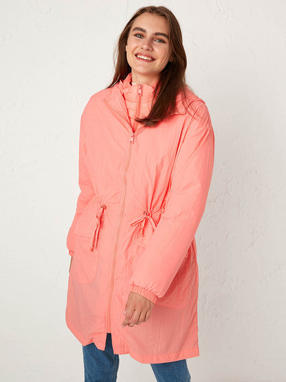 Antibacterial Fabric Raincoat and Down Jacket Set