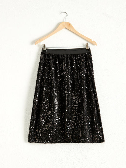 Standard Fit Women's Sequined Skirt