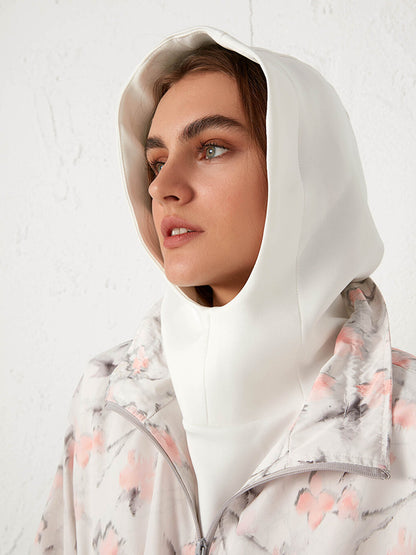 Patterned Hooded Raincoat