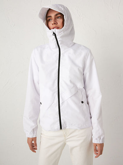 Thin Raincoat with Visor