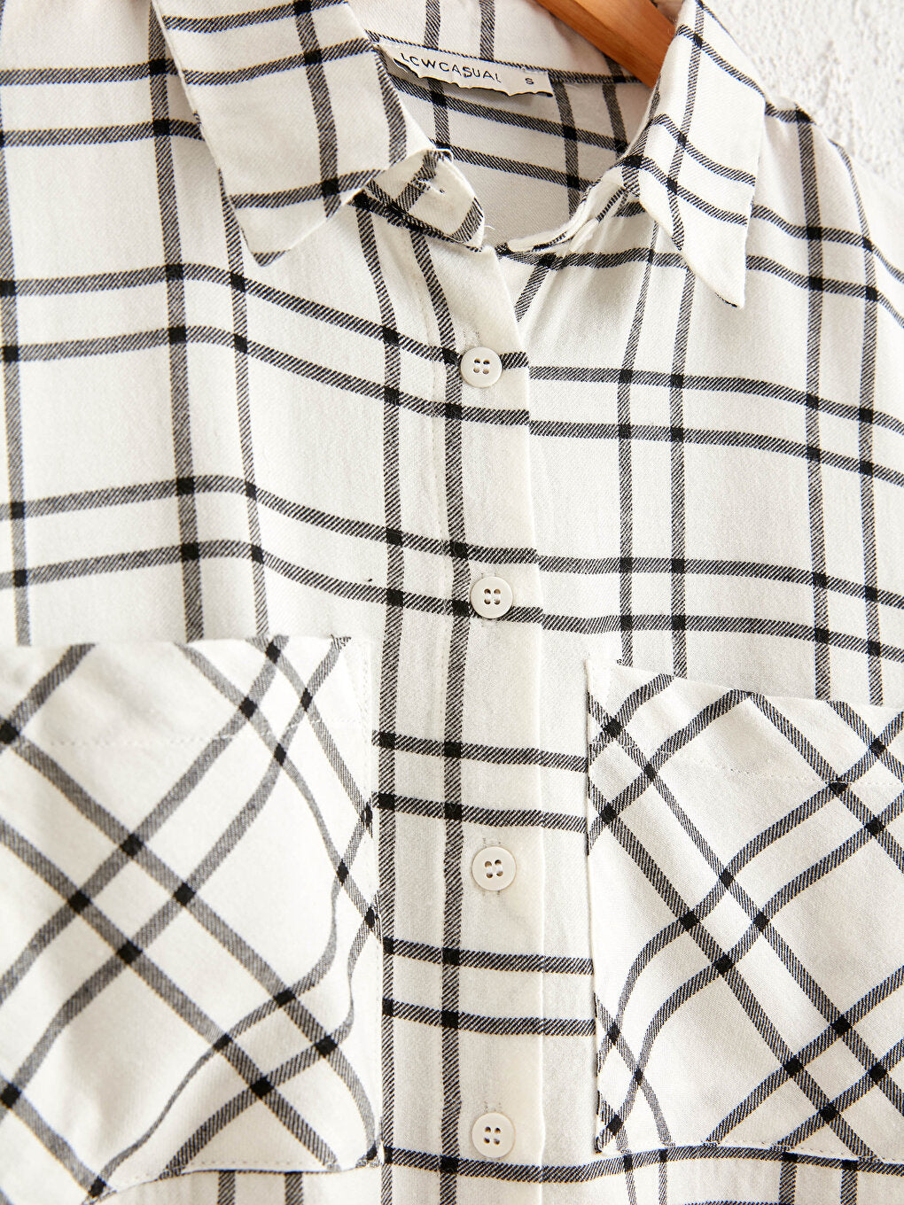 Plaid Shirt with Pocket Detail