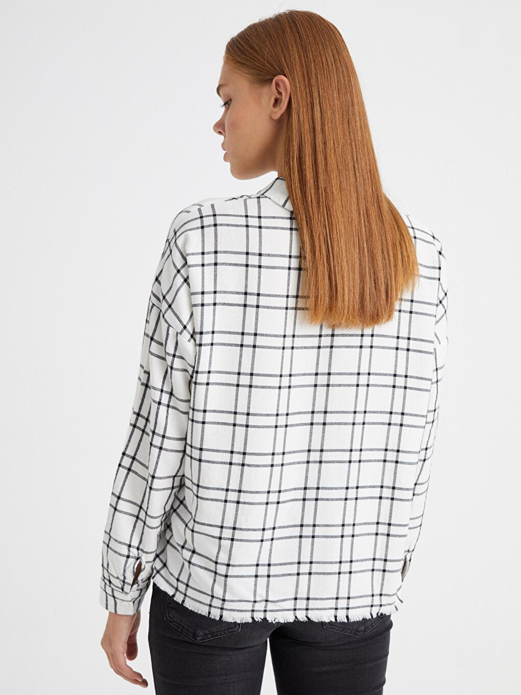 Plaid Shirt with Pocket Detail