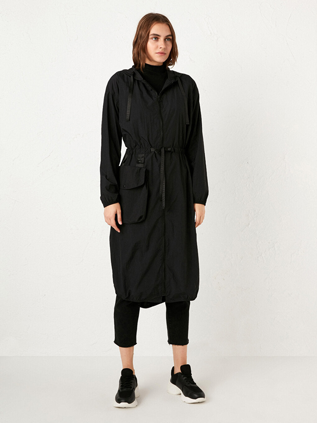 Hooded Thin Raincoat