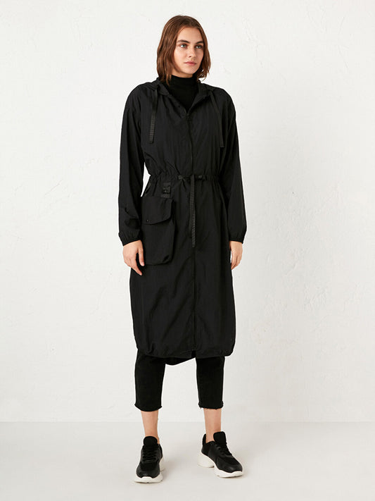 Hooded Thin Raincoat