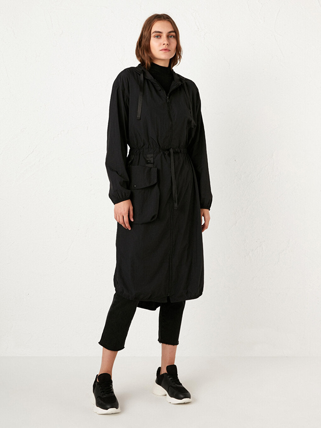 Hooded Thin Raincoat