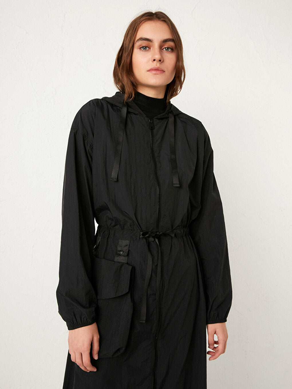 Hooded Thin Raincoat