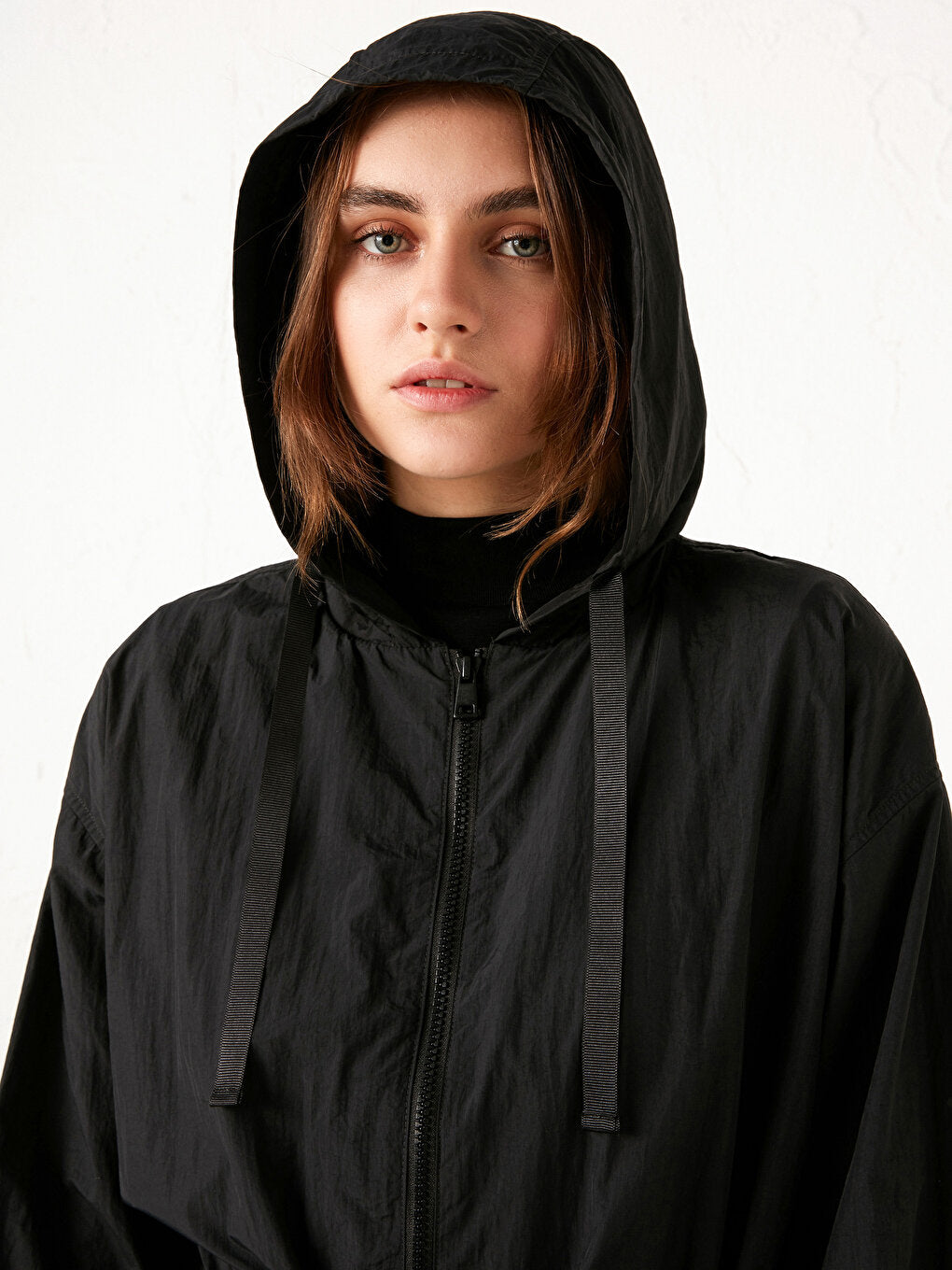 Hooded Thin Raincoat