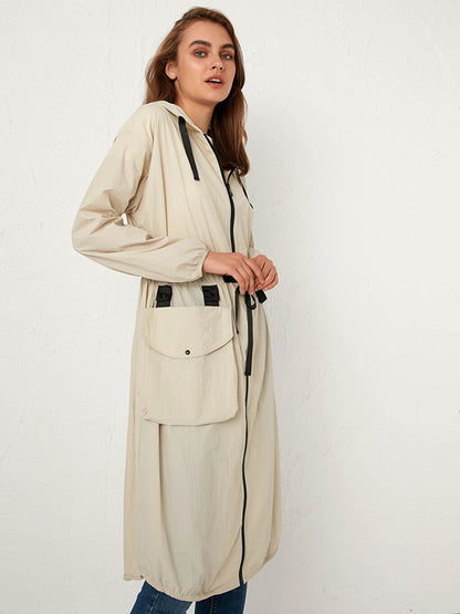 Hooded Thin Raincoat