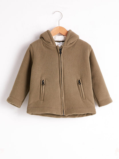 Baby Boy Zipper Hooded Sweatshirt