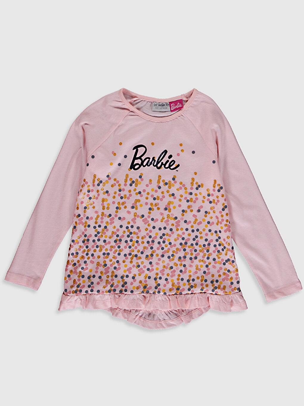 Girl's Barbie Printed Cotton T-Shirt