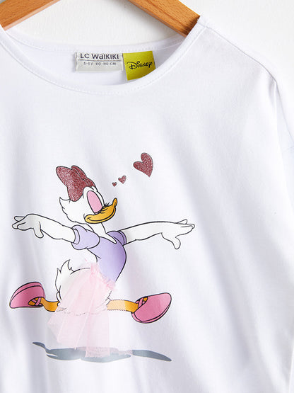 Girl's Daisy Duck Printed T-Shirt