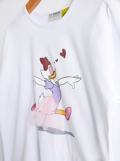 Girl's Daisy Duck Printed T-Shirt