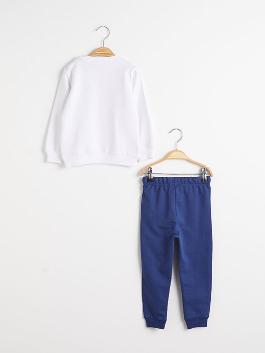 Baby Boy Printed Sweatshirt and Trousers