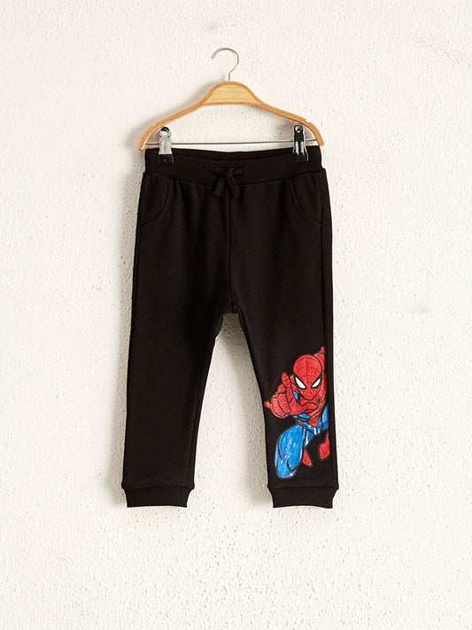 Baby Boy Spiderman Printed Sweatpants