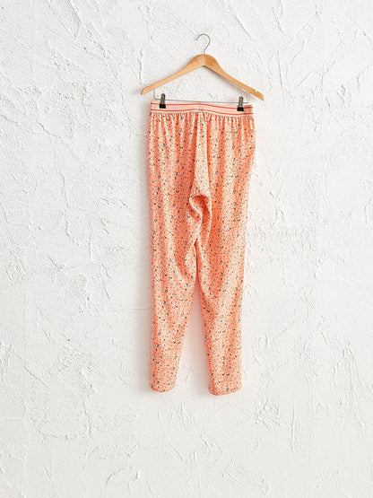 Patterned Pajama Bottom with Elastic Waist