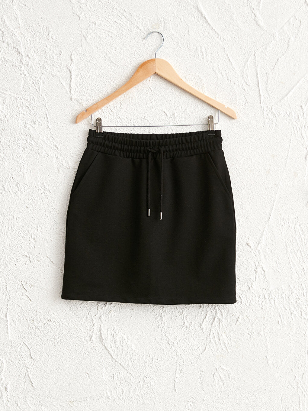 Elastic Waist Mini Skirt