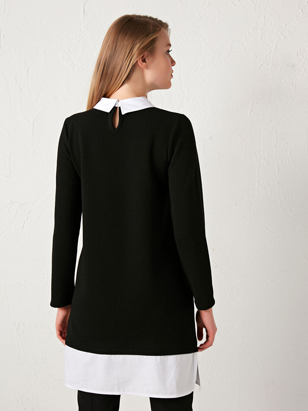 Shirt Collar Long Sleeve Tunic