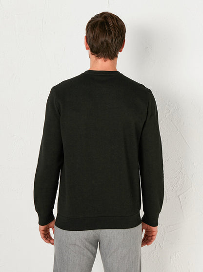 Crew Neck Long Sleeve Men's Sweatshirt