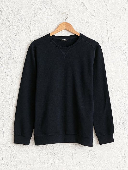 Crew Neck Long Sleeve Men's Sweatshirt