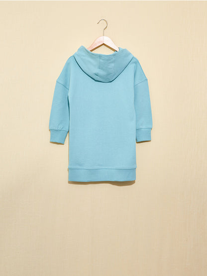 Girl's Organic Cotton Hooded Dress