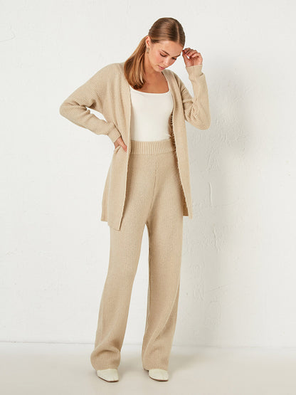 Elastic Waist Knitwear Trousers