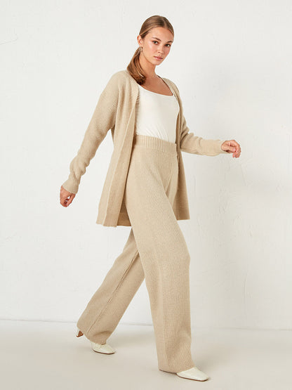 Elastic Waist Knitwear Trousers