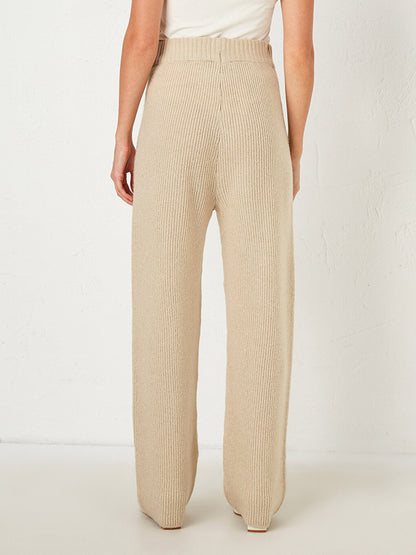 Elastic Waist Knitwear Trousers