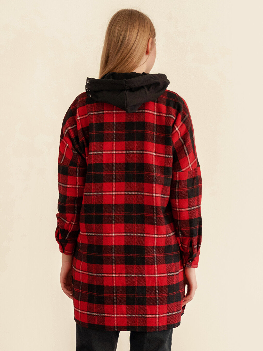 Plaid Long Sleeve Women's Shirt Tunic