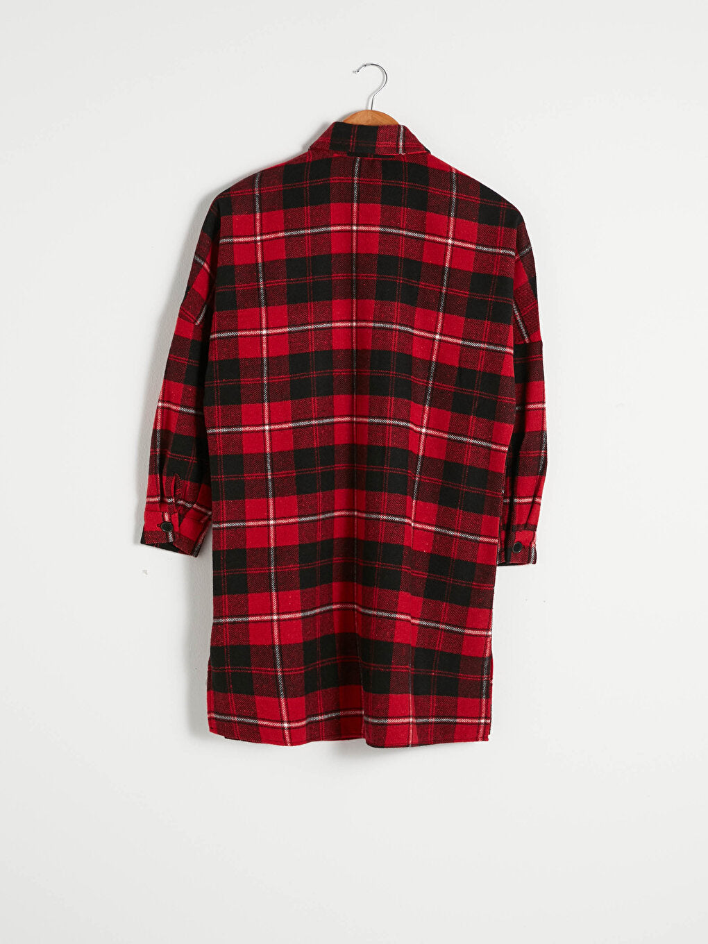 Plaid Long Sleeve Women's Shirt Tunic