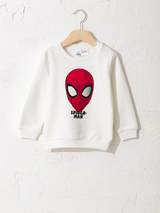 Baby Boy Spiderman Printed Sweatshirt