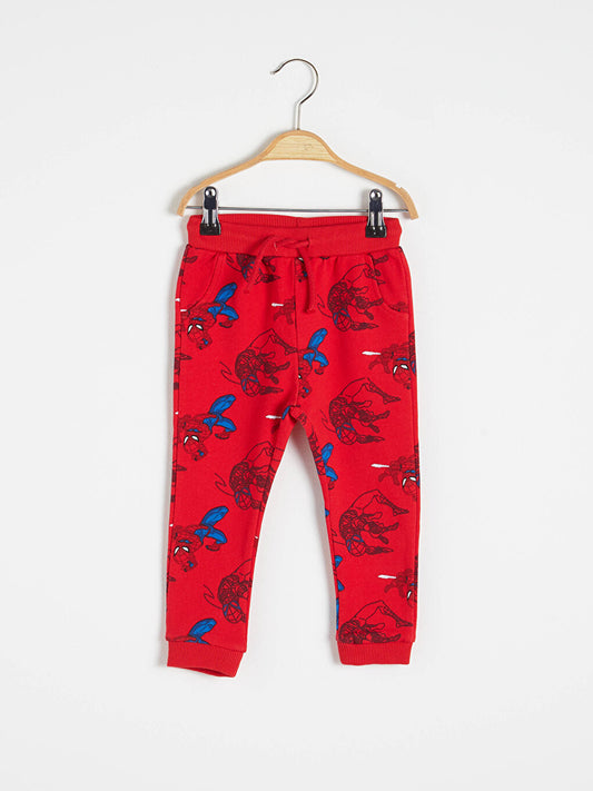 Baby Boy Spiderman Printed Sweatpants