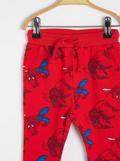 Baby Boy Spiderman Printed Sweatpants