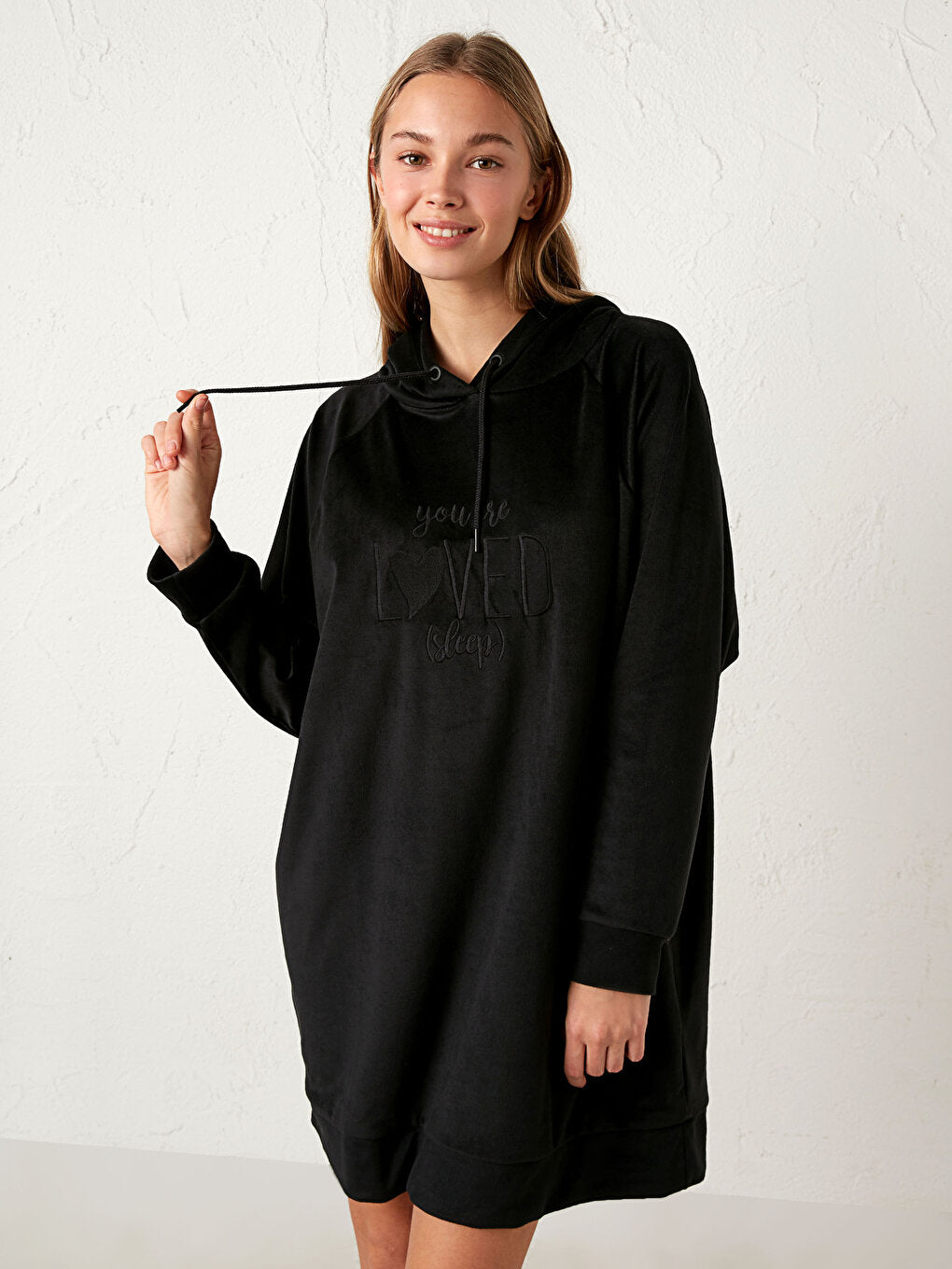 Velvet Oversize Pajama Top