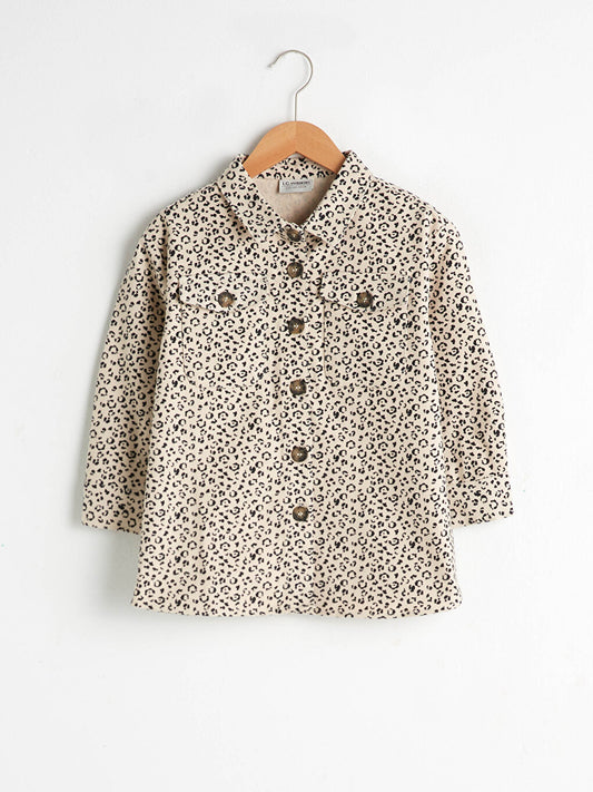 Girl's Patterned Cotton Shirt