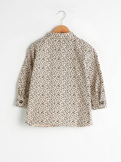 Girl's Patterned Cotton Shirt