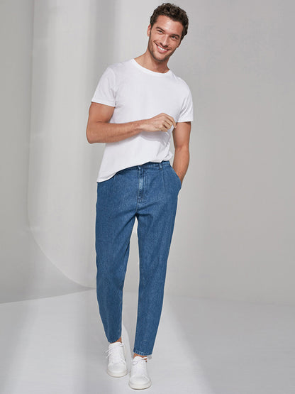 Balloon Fit Jean Trousers