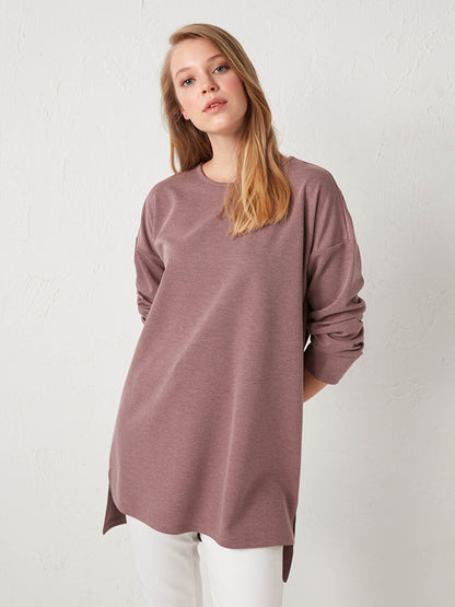 Crew Neck Straight Loose Tunic