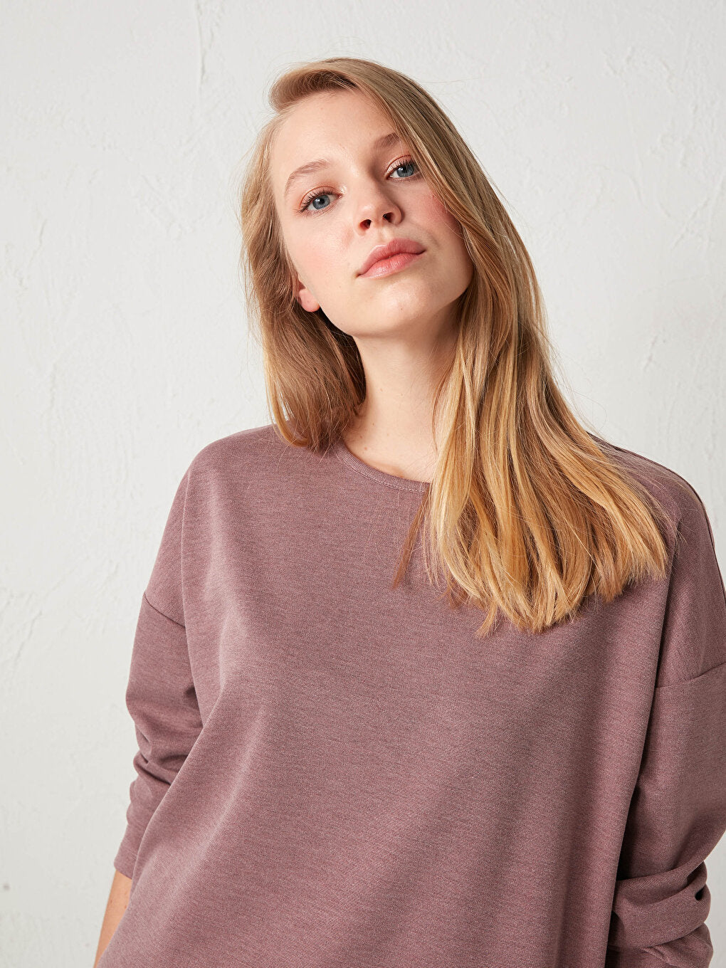 Crew Neck Straight Loose Tunic