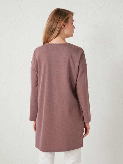 Crew Neck Straight Loose Tunic