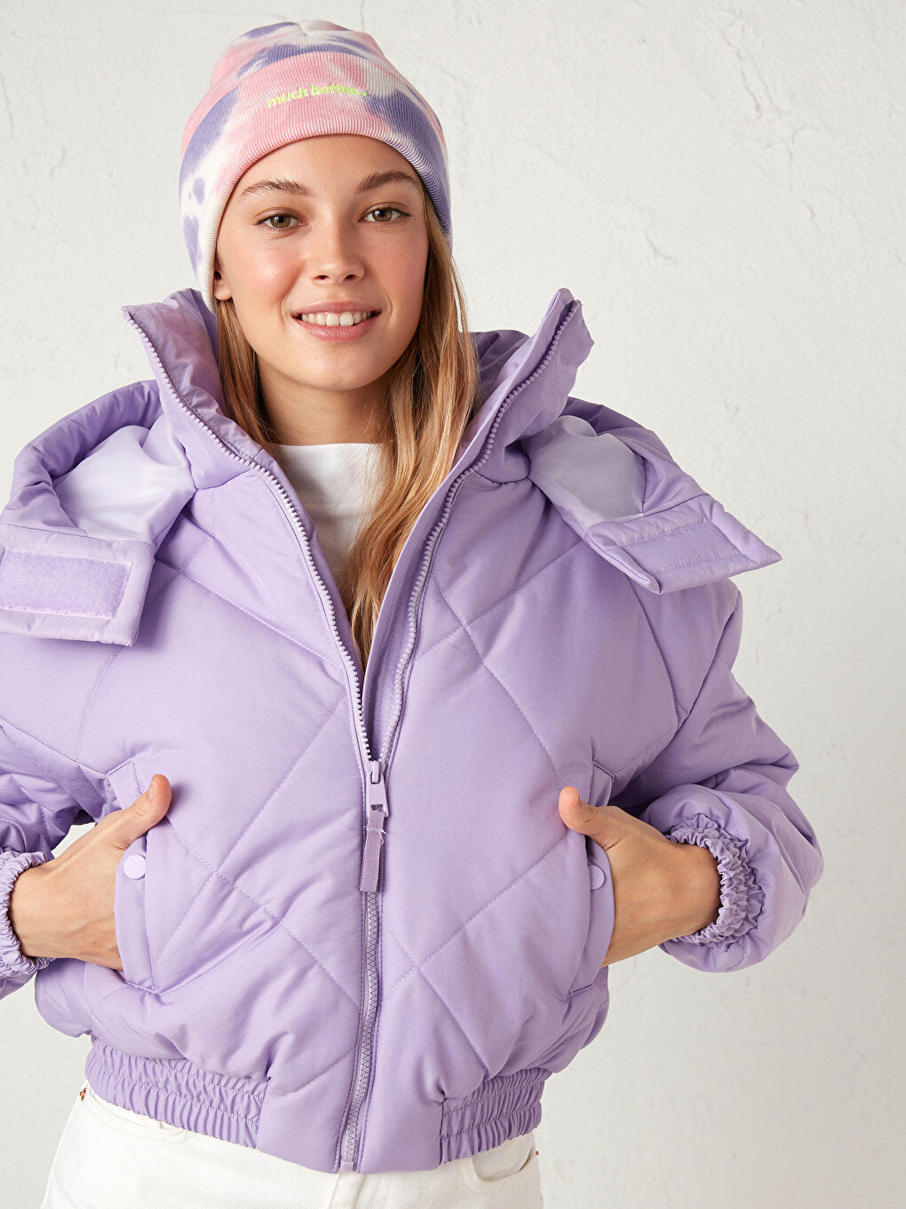 Hooded Long Sleeve Women's Puffer Coat