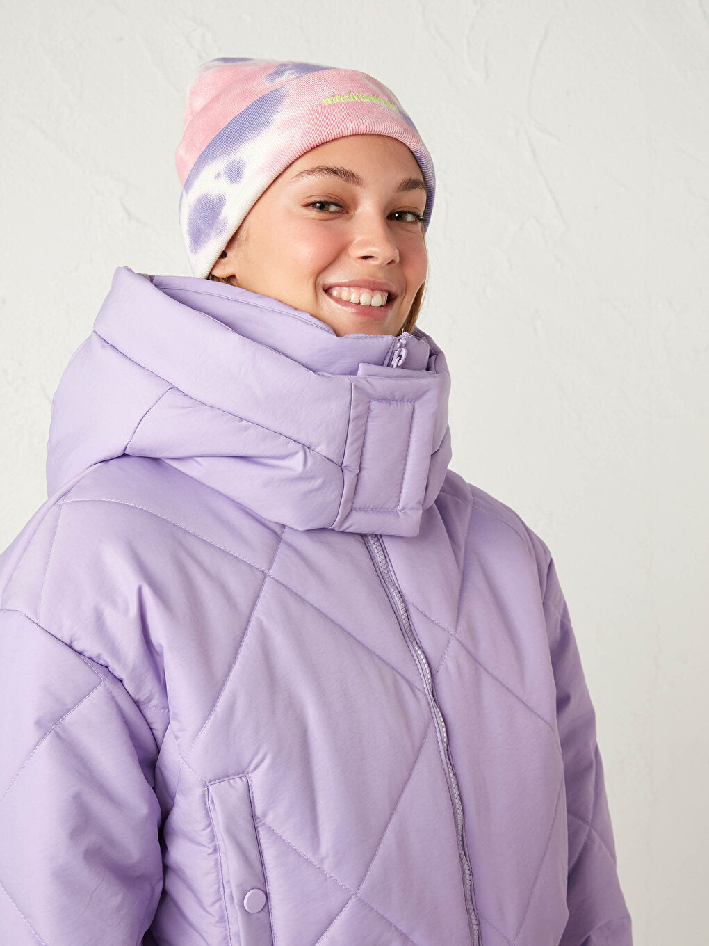 Hooded Long Sleeve Women's Puffer Coat