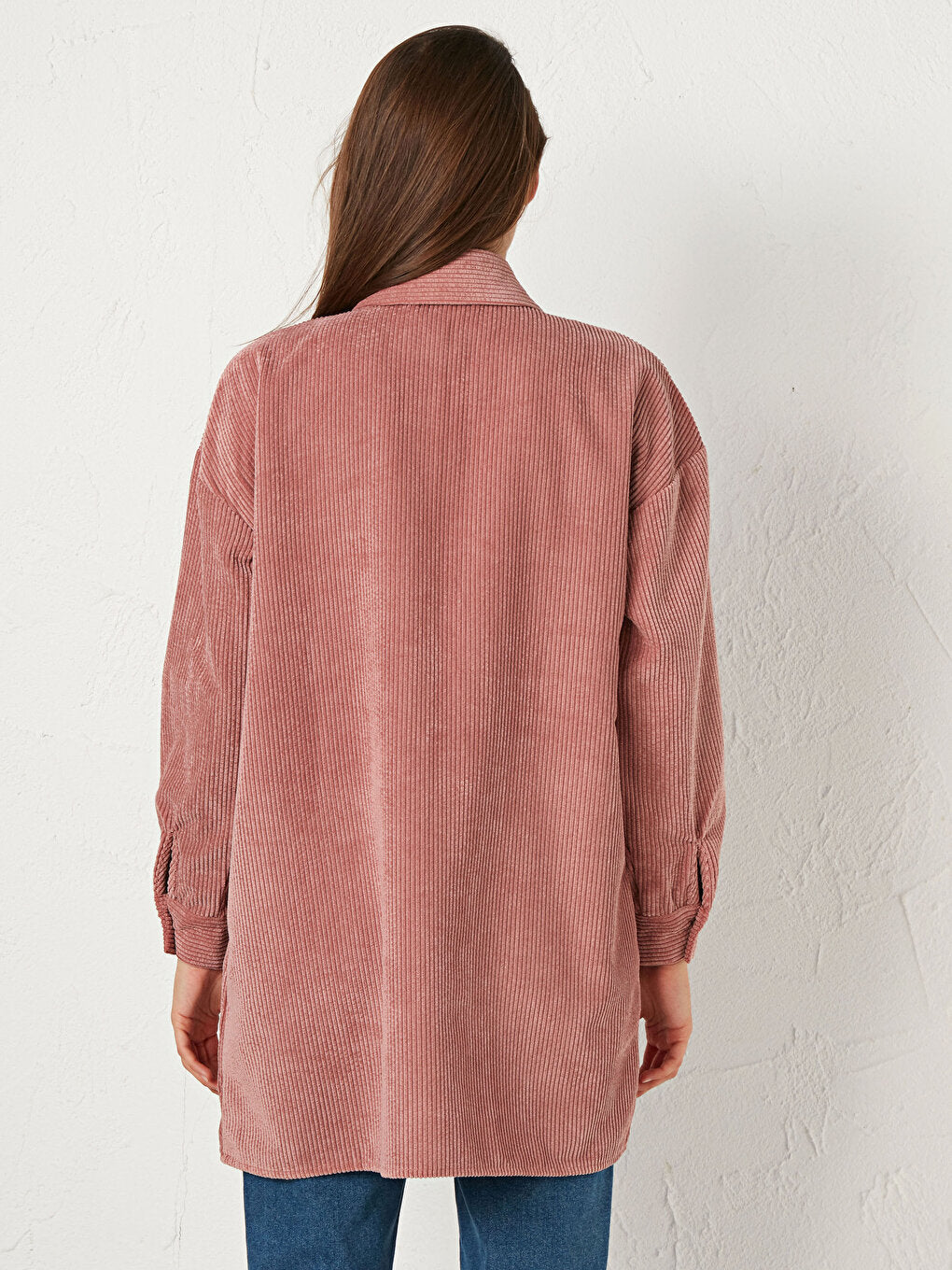 Velvet Oversize Women's Shirt Tunic