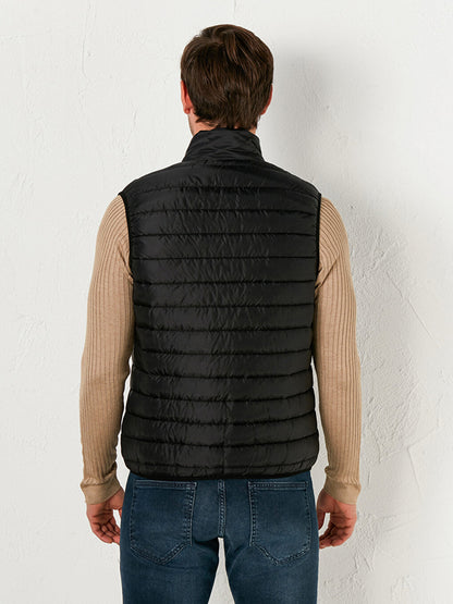 High Collar Puffer Vest