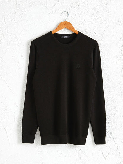 Crew Neck Basic Fine Knitwear Sweater