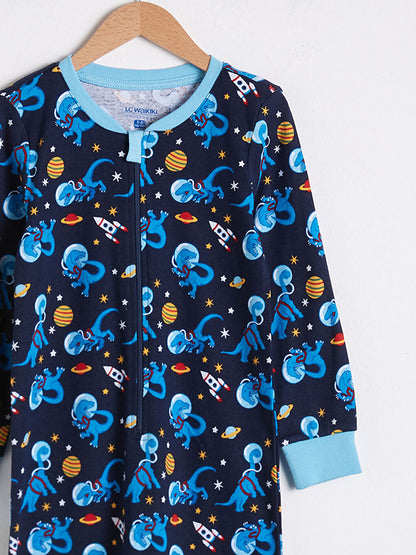 Boy's Printed Cotton Overalls